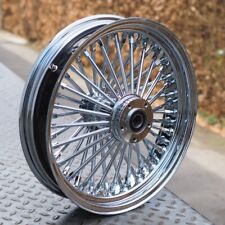 16x3.5” Big Fat King Spoke Wheel Rim, Chrome - Front Fits Harley Davidson