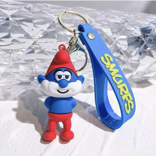 Papa smurf keychain cute - smurf, keychain-cute
