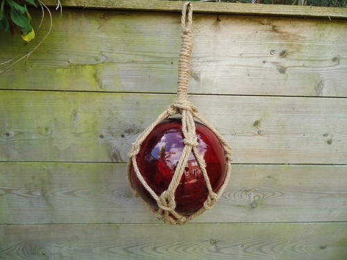 Large red glass fishing - fishing, boat