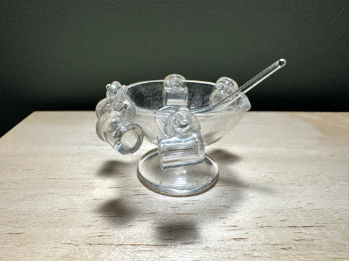 Dolls house glass - house, punch