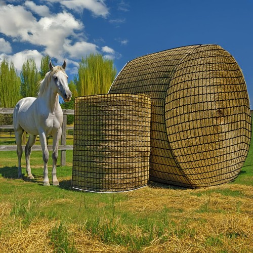 Fahnemt round bale hay net - round,