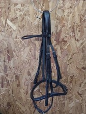 John Whitaker English Leather Flash Bridle, Cob Size, Very Dark Brown (Ref:212Y)