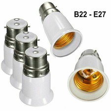 1-20X BC B22 to ES E27 Adaptor Bayonet Edison Screw Light Bulb Converter Holder