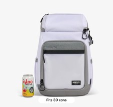 Igloo Marine 30 Backpack Cooler Maxcold White / Cool Gray 30 Can Capacity NEW