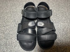 Wolky Women's Sandals Size 42 UK 8 Black Leather Open Toe Adjustable