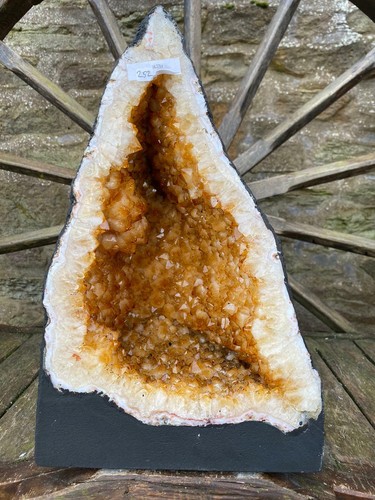 Citrine geode 252 crystal - citrine,