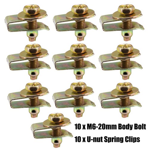 Assorted spire clips nuts - clips, u