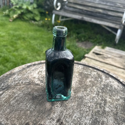 Vintage old glass bottle - old,