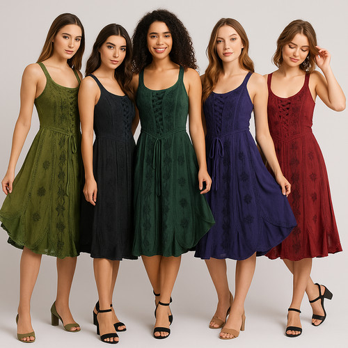 Midi bohemian dress bridesmaid - midi,