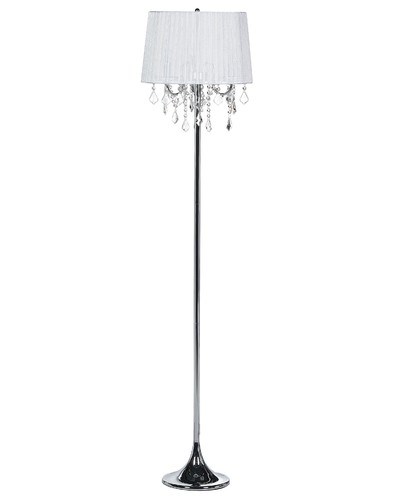 Crystal floor lamp white - white, evans