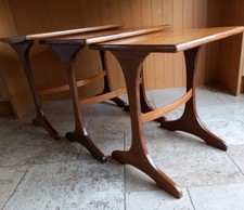 1960's G Plan 'Fresco' Teak Nesting Tables Set Of 3 Mid Century Modern - E Gomme