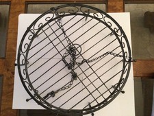 Ornate hanging pot rack -