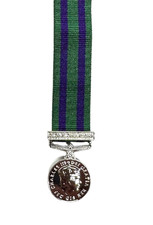 CIIIR 2008 GSM GLOBAL OPS MINI MEDAL WITH 6" RIBBON + CLASP KING CHARLES III
