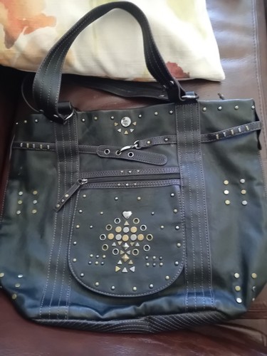 Large leather nica tote - leather,