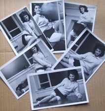 Smiling Pretty Directoire Knickers Model. Set of 6 x 1960's photos.  (R)