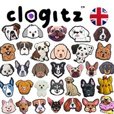 Dog & Cat 🐶🐾🐱 Shoe Charms for Crocs Pug Collie Boxer CLOGITZ UK 🇬🇧