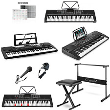 61 KEY DIGITAL KEYBOARD PIANO SET WITH MUSIC CHAIR AND KEYBOARD STAND