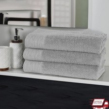 Rayon Bamboo Bath Towel Set of 3 Ultra Soft Quick Dry Eco Friendly Durable New