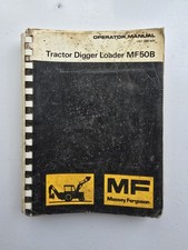 MASSEY FERGUSON 50B TRACTOR DIGGER LOADER PARTS & OPERATORS MANUAL