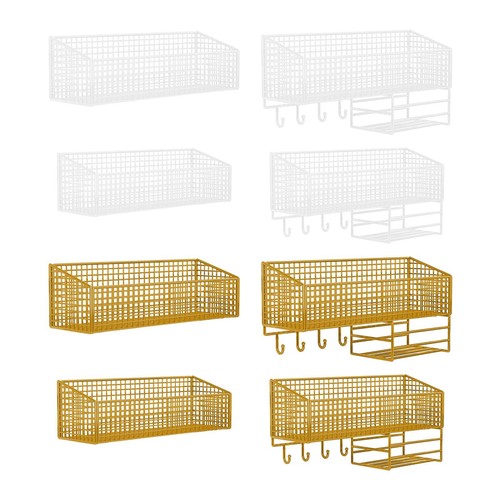 Wall mounted wire basket - wall,