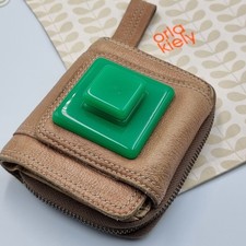 Orla Kiely Purse & Wallet Vintage Real Leather With Bakelite Clasp + Dustbag VGC