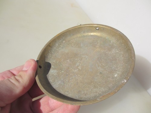 Victorian brass scale - brass, pan