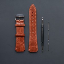 18mm Brown Leather Watch Strap Band For Casio Ae-1200wh Ae-1300 A158w A159 A168