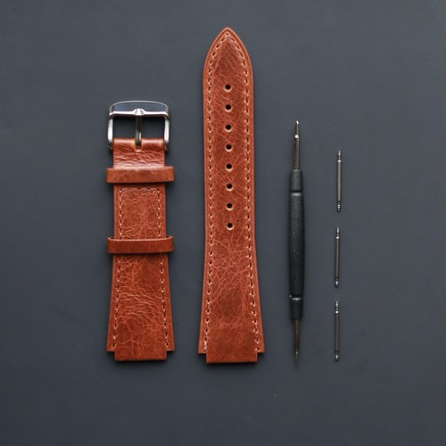 18mm brown leather - leather, watch