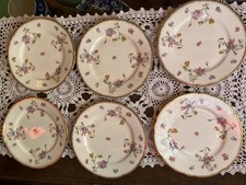 Vintage Royal Stafford Violets Pompadour Side Plates X 6