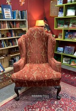 High Back  Queen Anne style wing chair