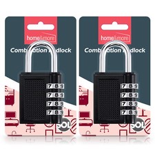 2x 4 Digit Combination Padlock