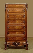 Antique Walnut Secretaire Abattant with Drawers c.1880
