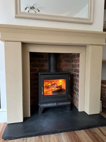 Georgian style stone fireplace - style,