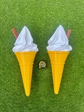 Pair Ice Cream Van LED Cornets Cones