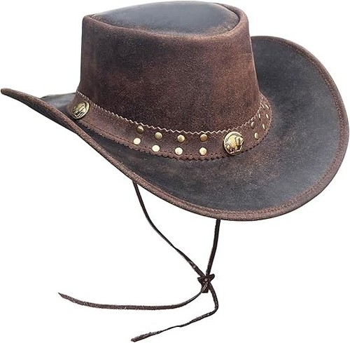 Cowboy hat men real - real, leather