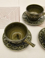 3 bols et soucoupes - 1960/70 - parfait état - Tams Ware