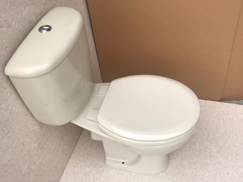 Champagne toilet and seat - champagne,