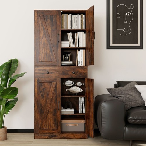 Rustic kitchen cupboard tall - kitchen,