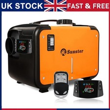 8KW Portable Diesel Air Heater 12V Night Heater Thermostat Caravan Motorhome UK