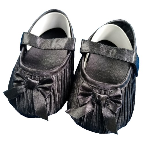 Black satin baby - black,