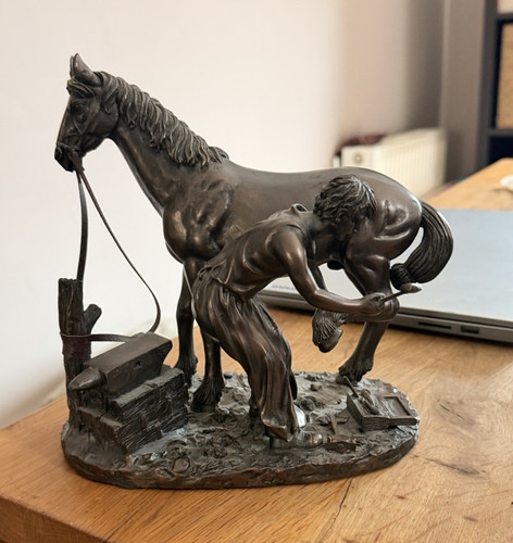Horse farrier blacksmith - &,