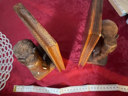 Vintage hand carved wooden - carved,