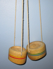 Vtg Wooden Bamboo Kids Stomper