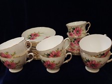 CROWN ROYAL Bone China Tea Service as Individual Pieces