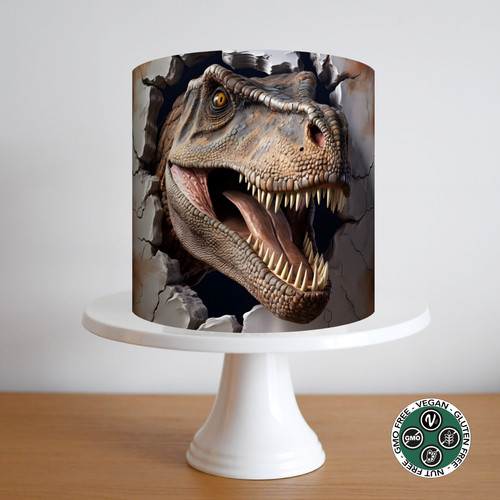 Dinosaur cake topper border - topper,