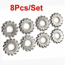 8x Gear Milling Cutter HSS 8H DP10 DP20 DP24 PA14-1/2 Involute Gear Cutters 55mm