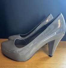 Carvela Grey Patent Platform