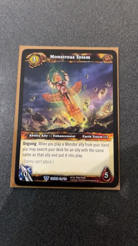 Wow tcg monstrous totem - -,