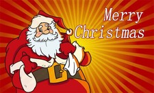 Christmas Santa red 5ft x 3ft