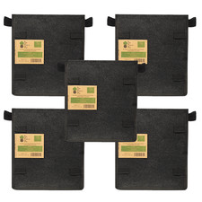 5 Pack Fabric Pot Square 15L
